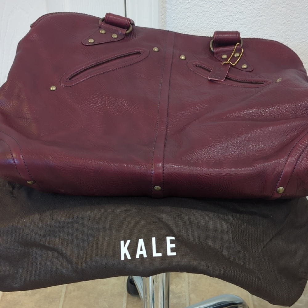 Kale: Gorgeous Barely Used Tote Bag Genuine Leather - Picture 7 of 7